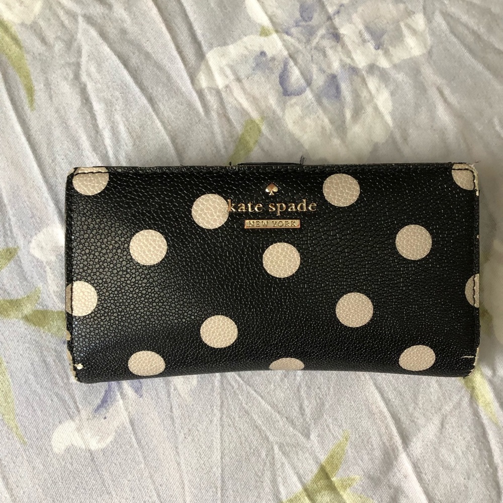 Used Polka Dot Kate Spade Wallet